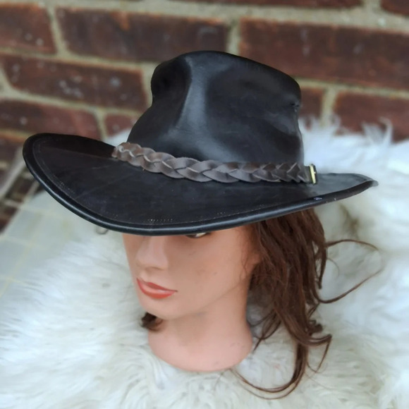 Dingo Australia‎ Black Leather cowboy hat main image 5